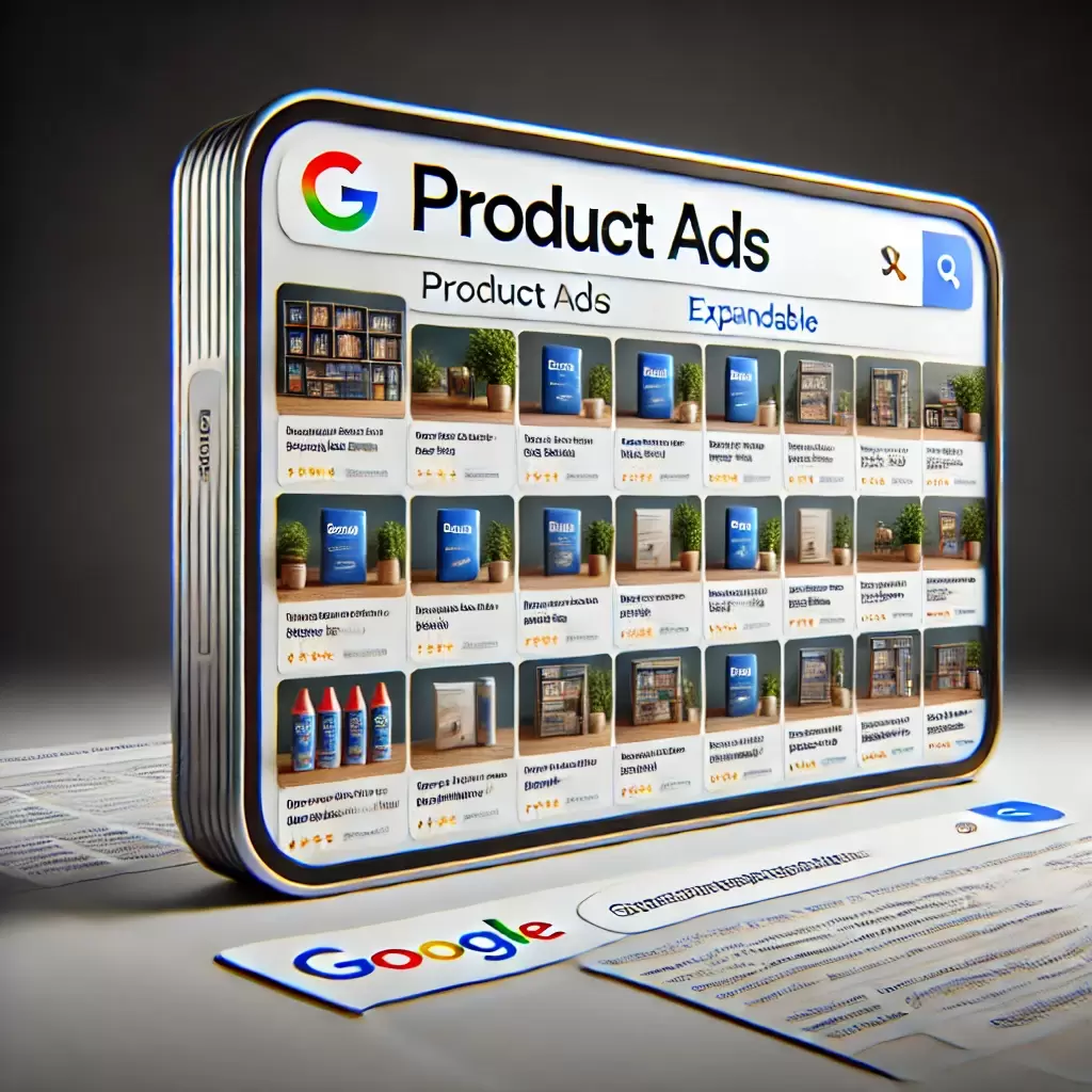 Google Testa Carrossel Expansível de Anúncios de Produtos nas SERPs