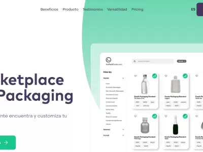 Marketplace de Packaging com The Pack Finder