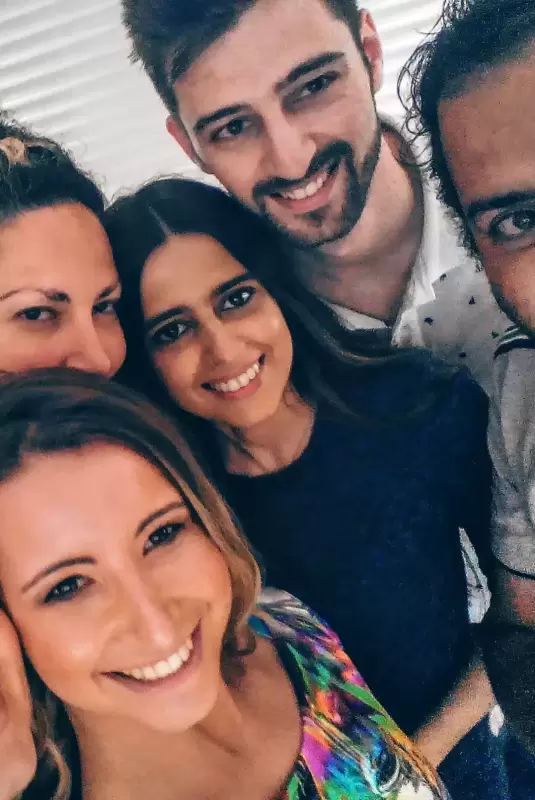 Selfie na produção da Lila From Rio