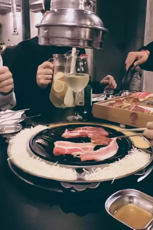 Janta de Natal no churrasco Sul Coreano