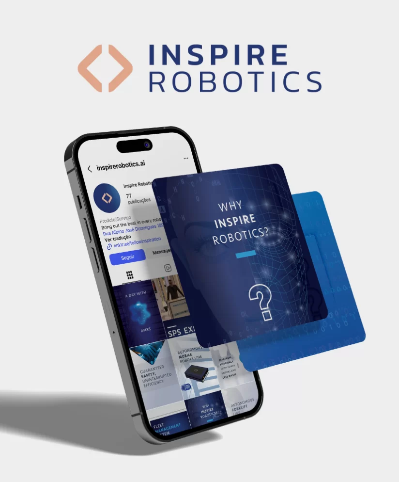 Redes Sociais da Inspire Robotics