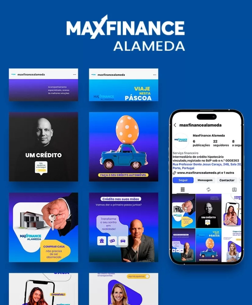 MaxFinance Alameda Redes Sociais