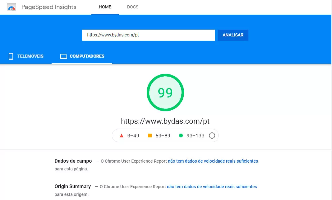 Google Speed Insights Desktop