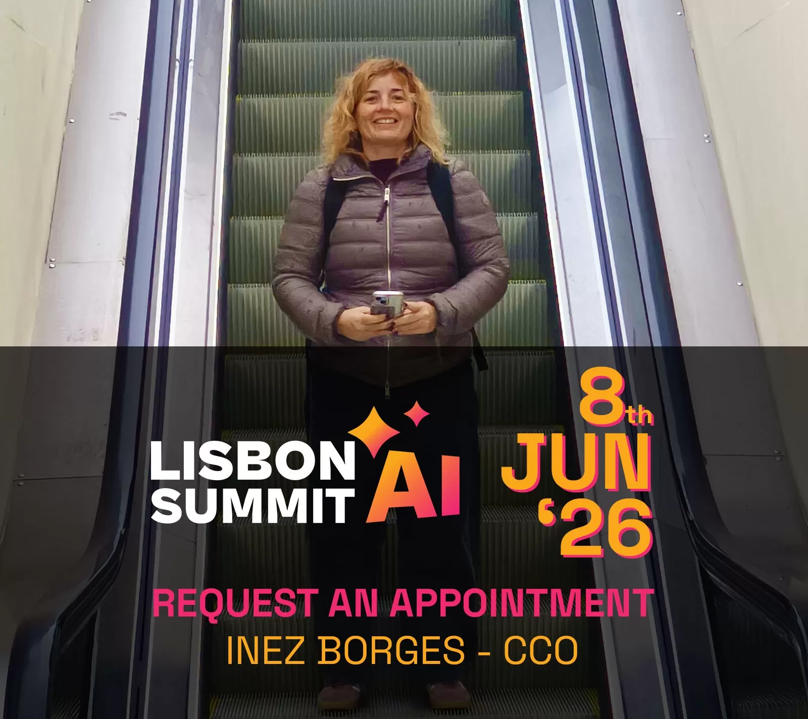 Encontra-te com a nossa diretora criativa no Lisbon AI Summit 2026